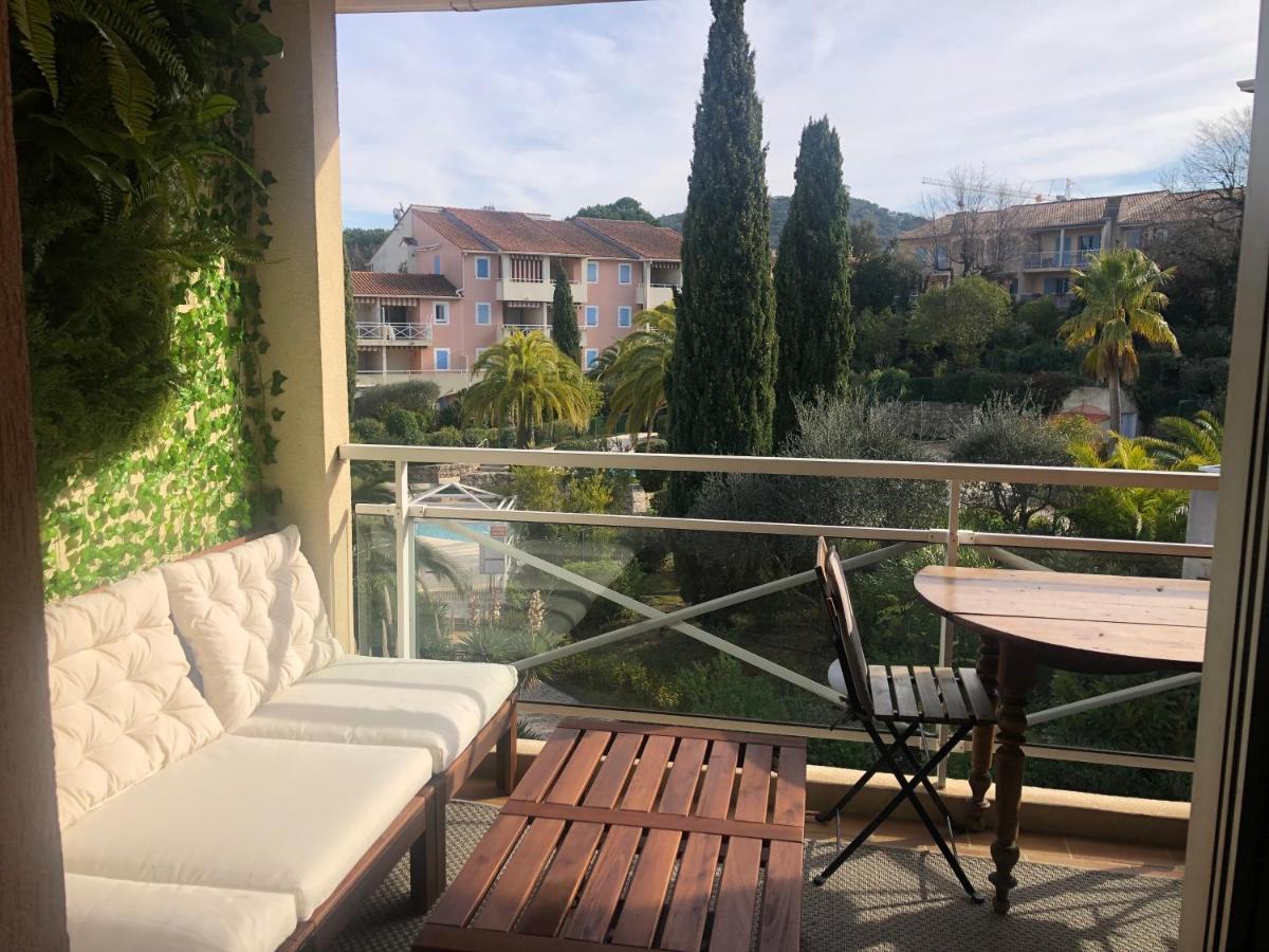 2P Terrasse Vue Piscine Et Jardin Tropical La Croix Valmer Esterno foto